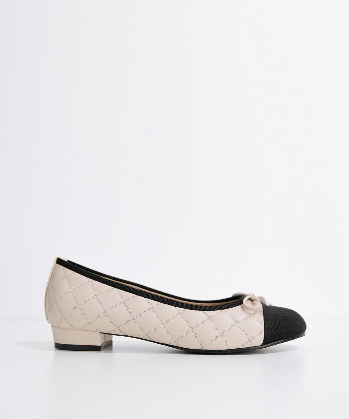 로제니크(ROSENICK) 네일레 라운드 투톤 퀄팅 리본플랫 (2cm/3colors)