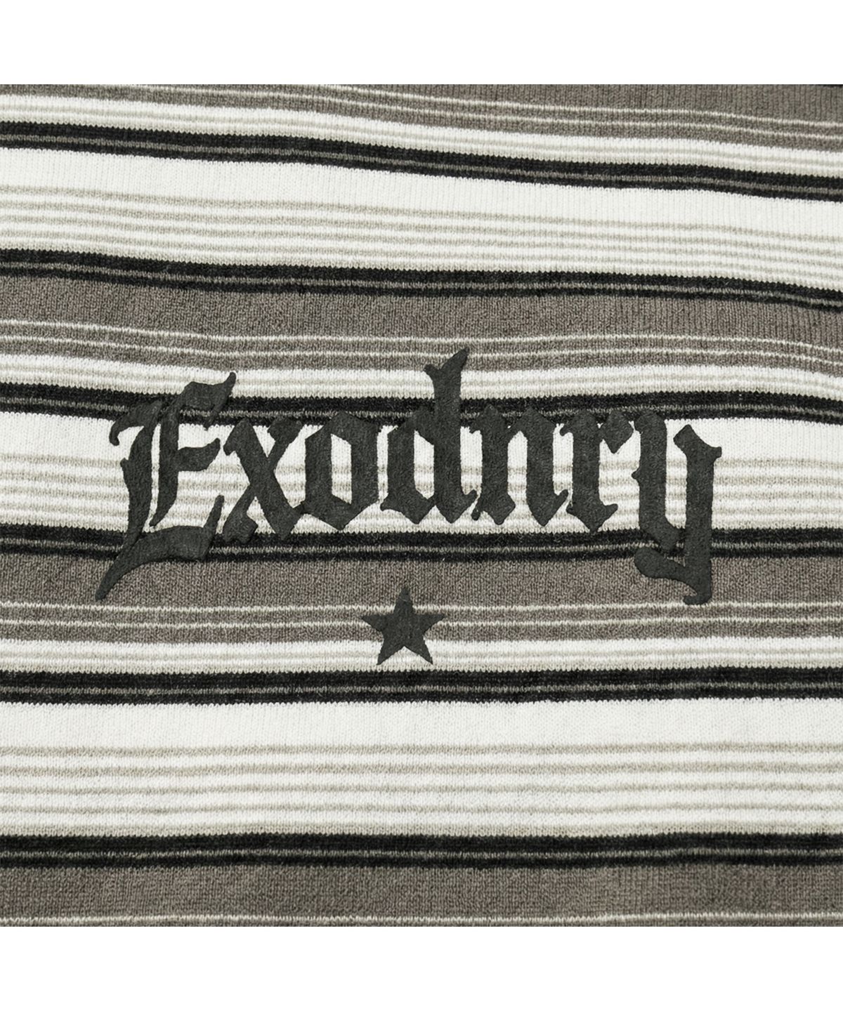 엑스트라오디너리(EXTRAORDINARY) GOTHIC LOGO STRIPE LS TEE GREY