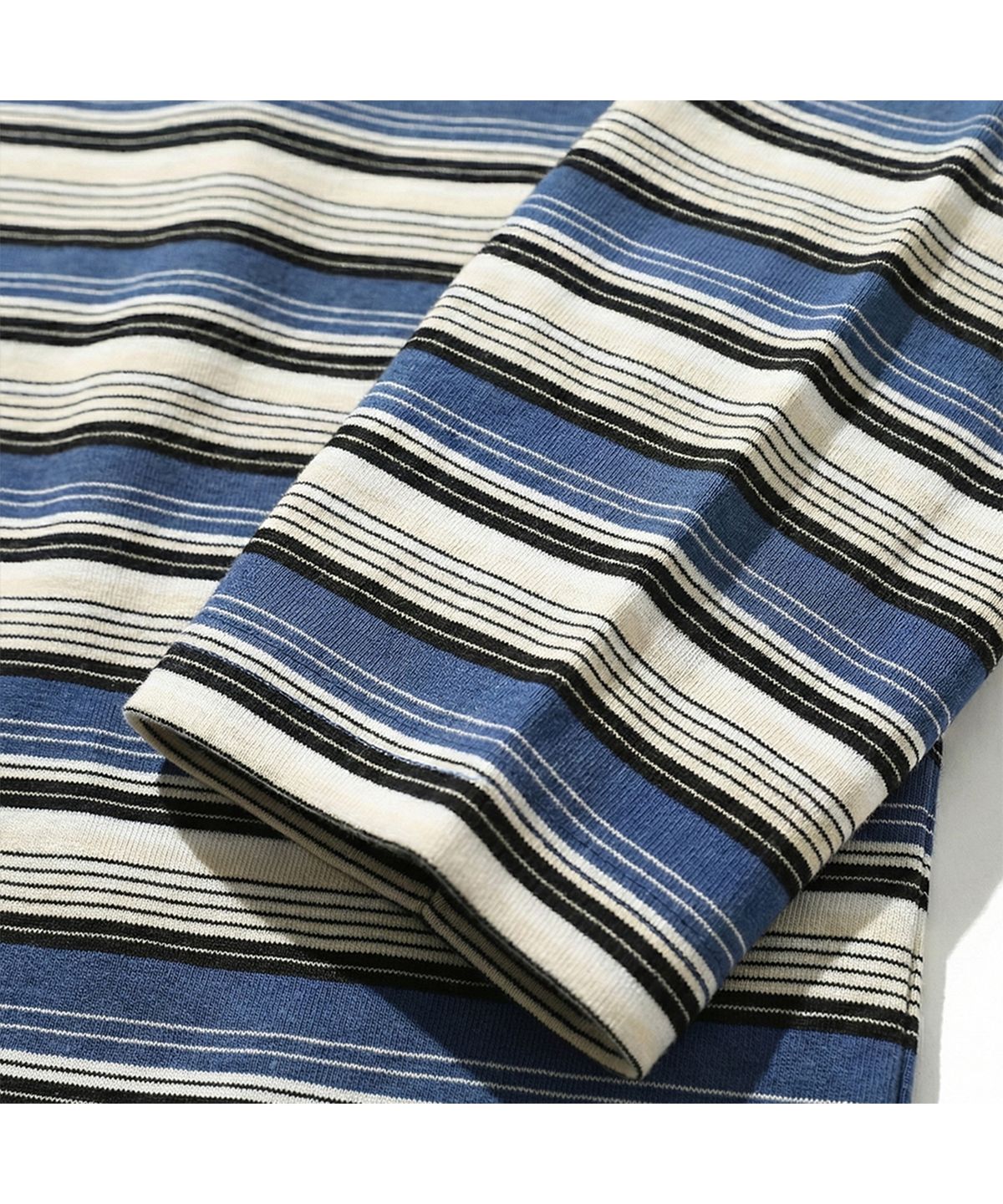 엑스트라오디너리(EXTRAORDINARY) GOTHIC LOGO STRIPE LS TEE BLUE