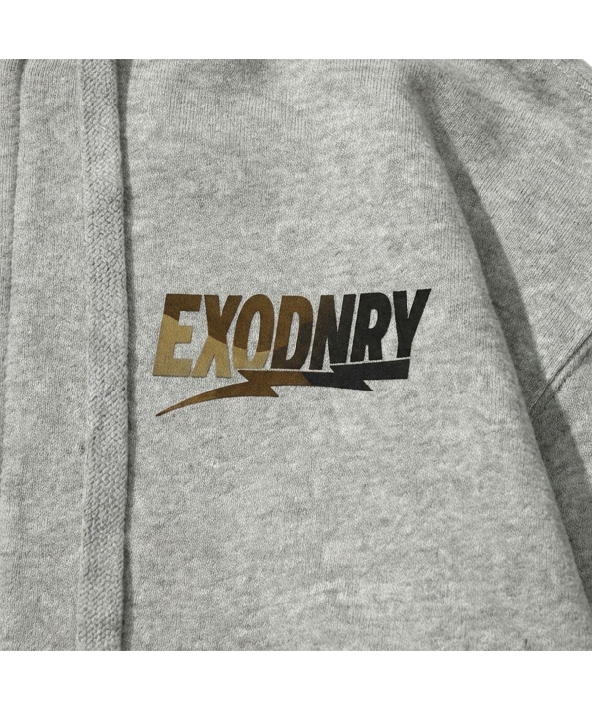 엑스트라오디너리(EXTRAORDINARY) CAMO FILL LOGO ZIP-UP HOODIE MELANGE GREY