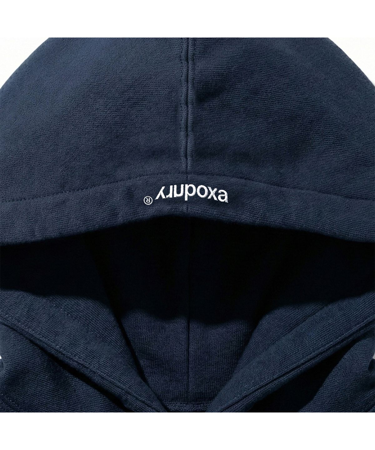 엑스트라오디너리(EXTRAORDINARY) REVERSIBLE EX LOGO HOODIE NAVY