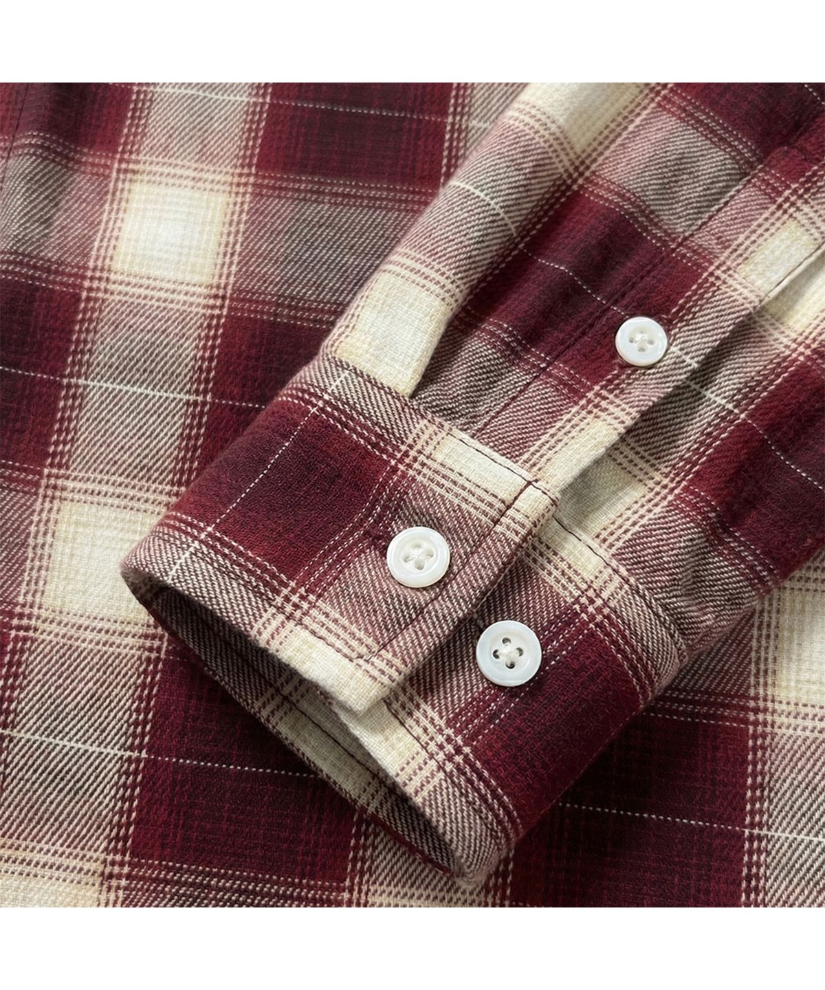 엑스트라오디너리(EXTRAORDINARY) OMBRE CHECK SHIRT RED