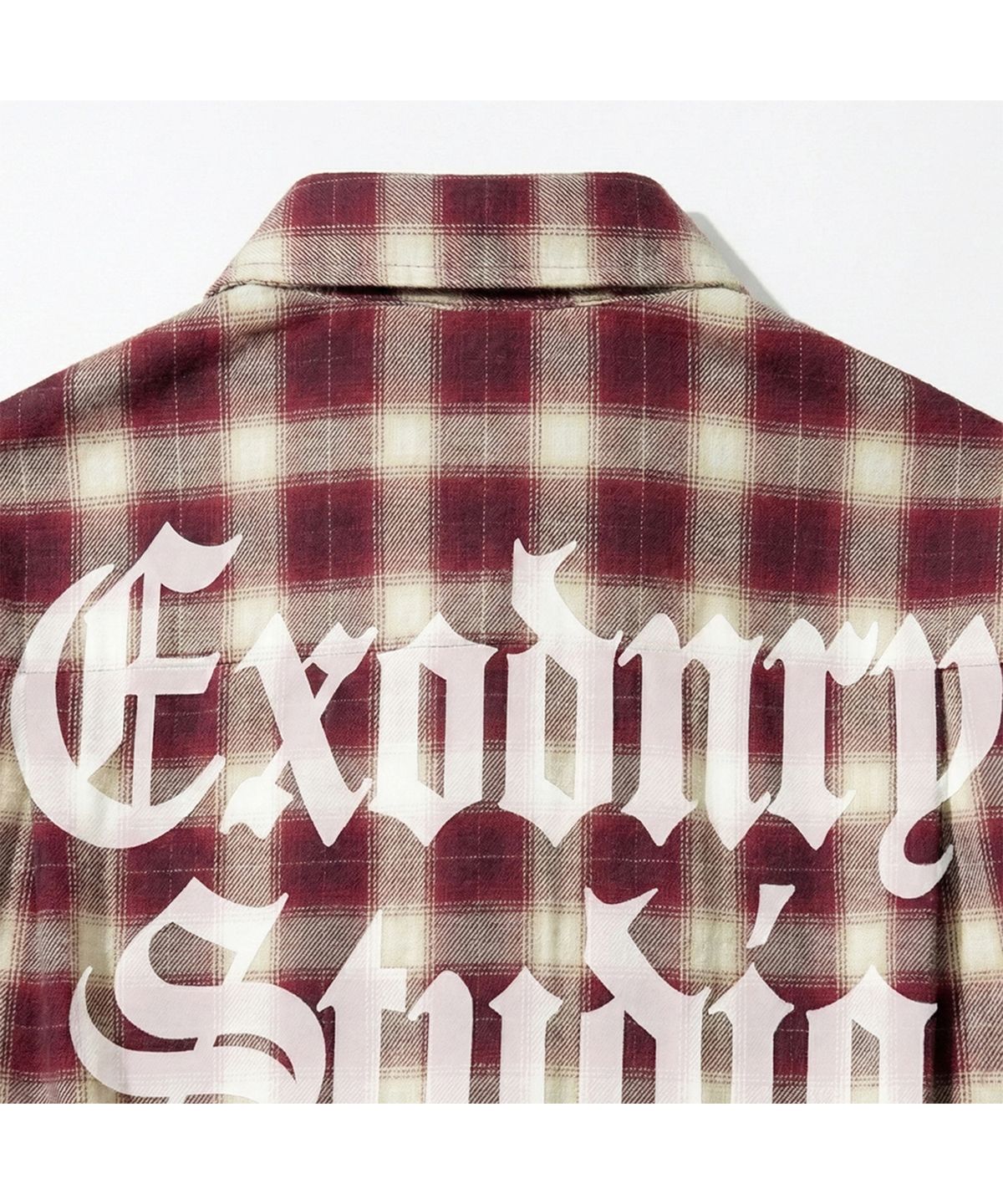 엑스트라오디너리(EXTRAORDINARY) OMBRE CHECK SHIRT RED
