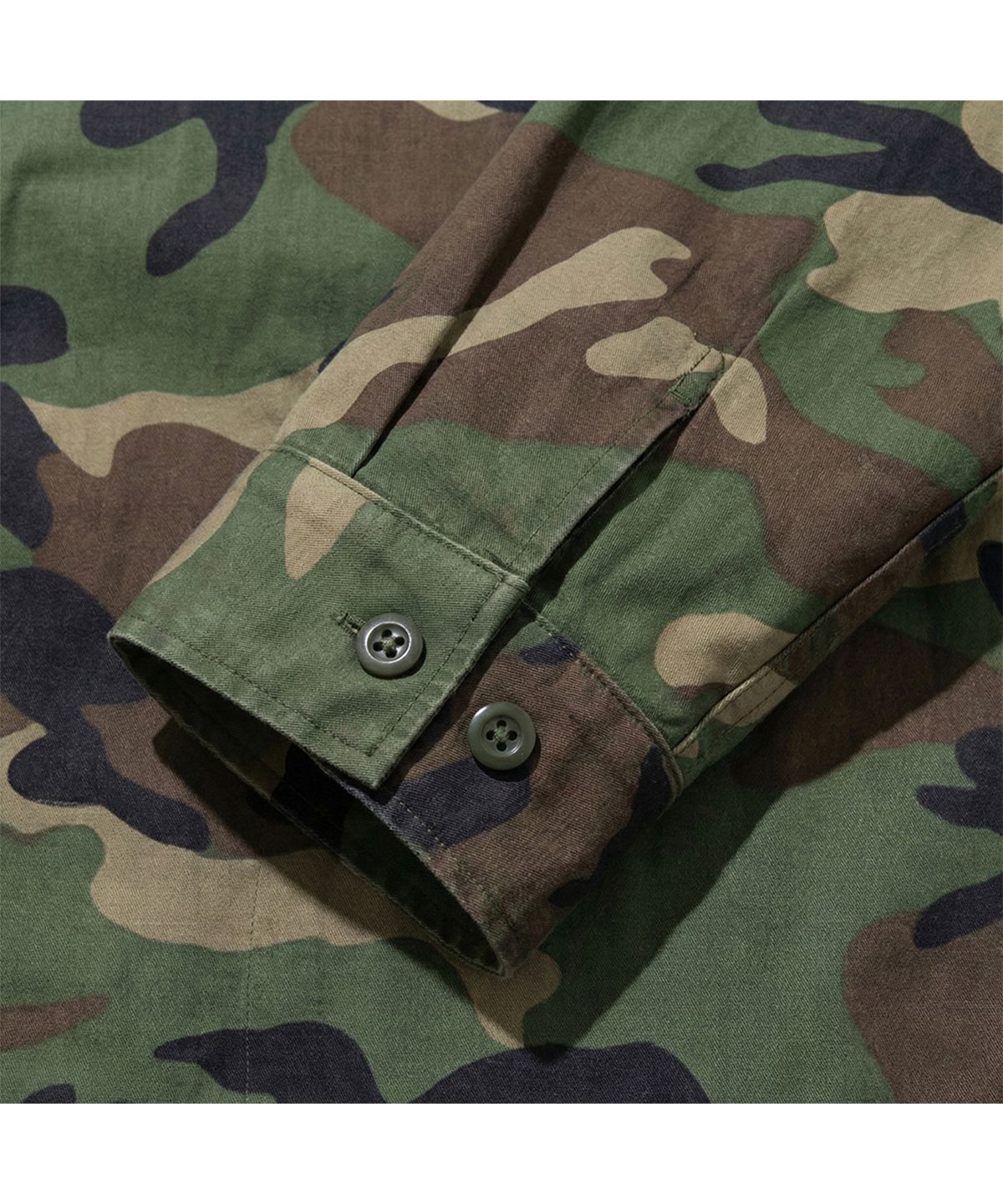 엑스트라오디너리(EXTRAORDINARY) WOODLAND RIPSTOP CAMO ZIP-UP SHIRKET CAMO