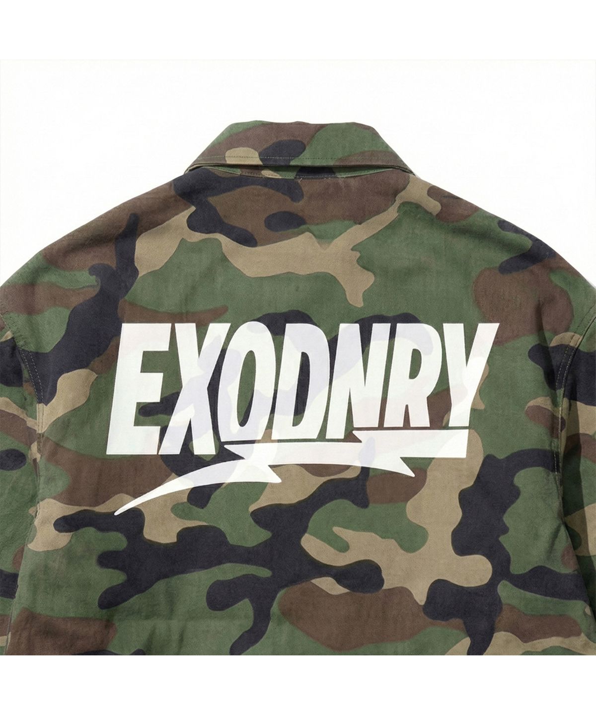 엑스트라오디너리(EXTRAORDINARY) WOODLAND RIPSTOP CAMO ZIP-UP SHIRKET CAMO