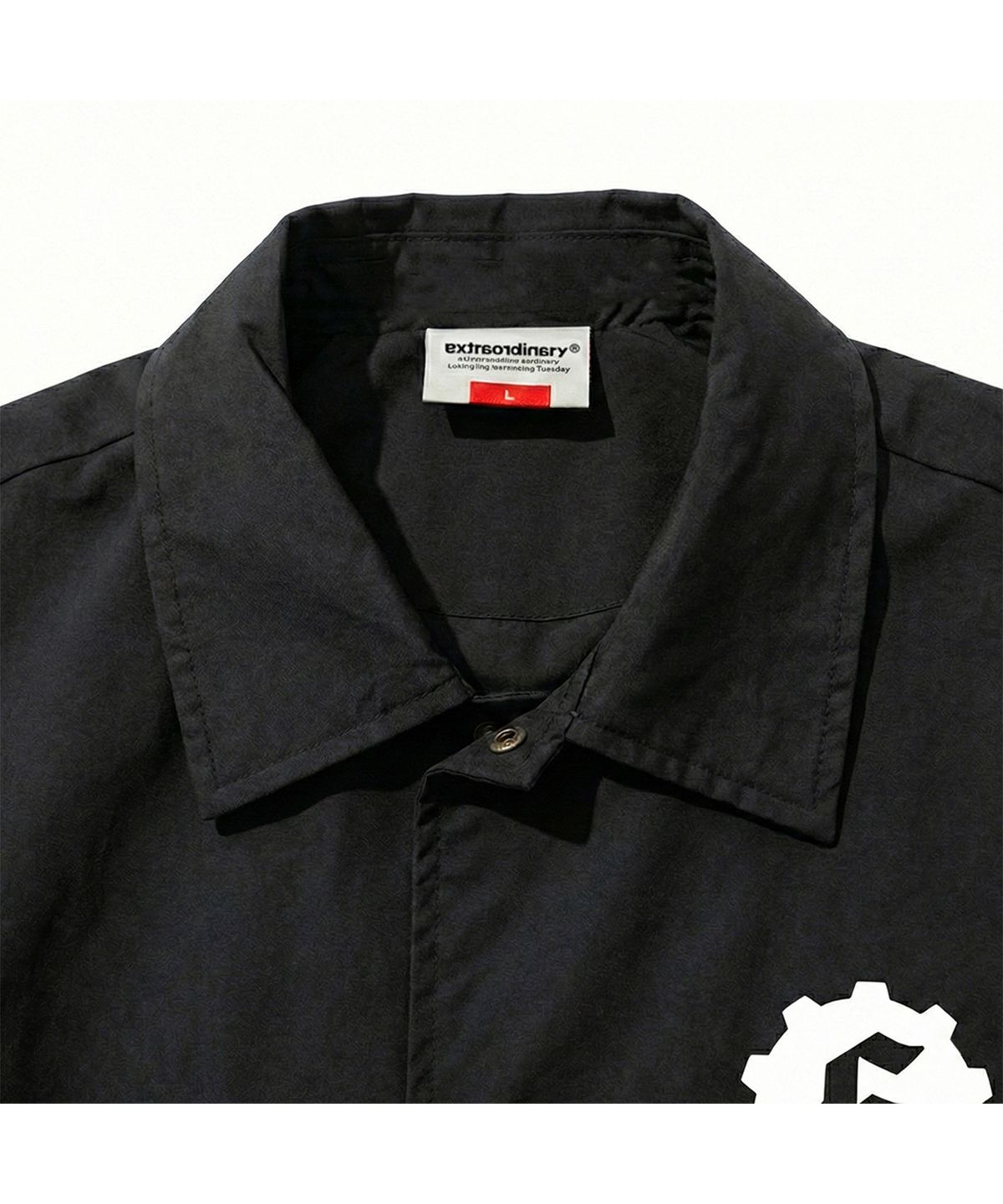 엑스트라오디너리(EXTRAORDINARY) STUDIO LOGO COACH JACKET BLACK