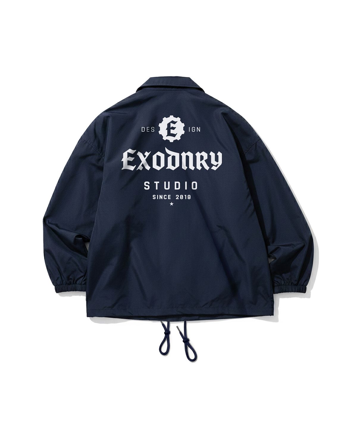 엑스트라오디너리(EXTRAORDINARY) STUDIO LOGO COACH JACKET NAVY