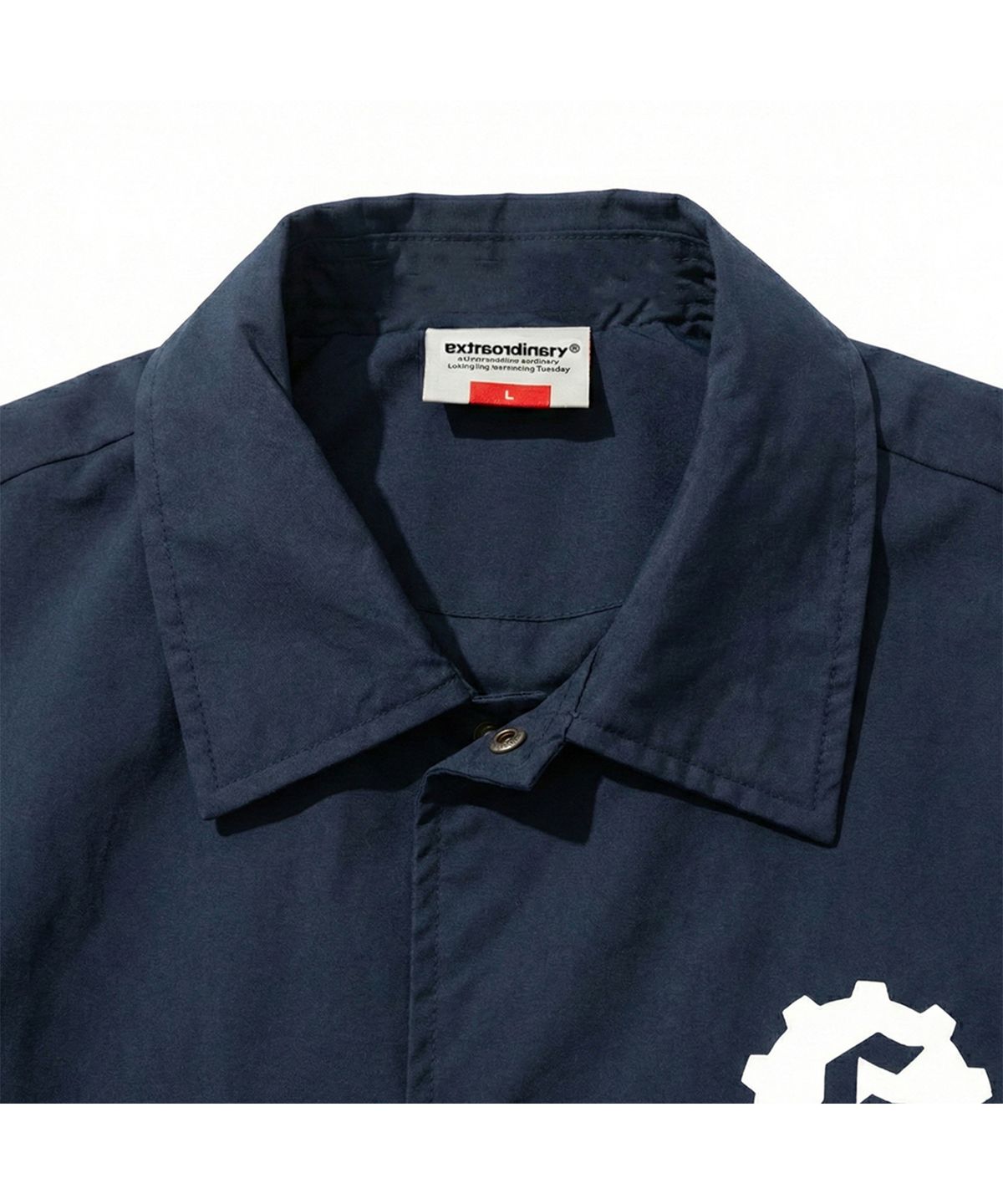 엑스트라오디너리(EXTRAORDINARY) STUDIO LOGO COACH JACKET NAVY