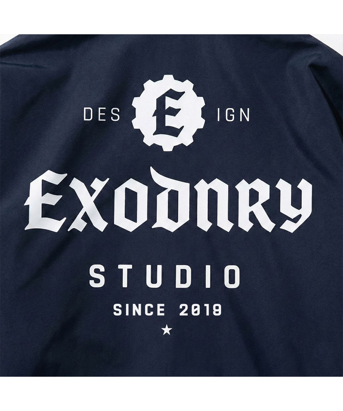 엑스트라오디너리(EXTRAORDINARY) STUDIO LOGO COACH JACKET NAVY