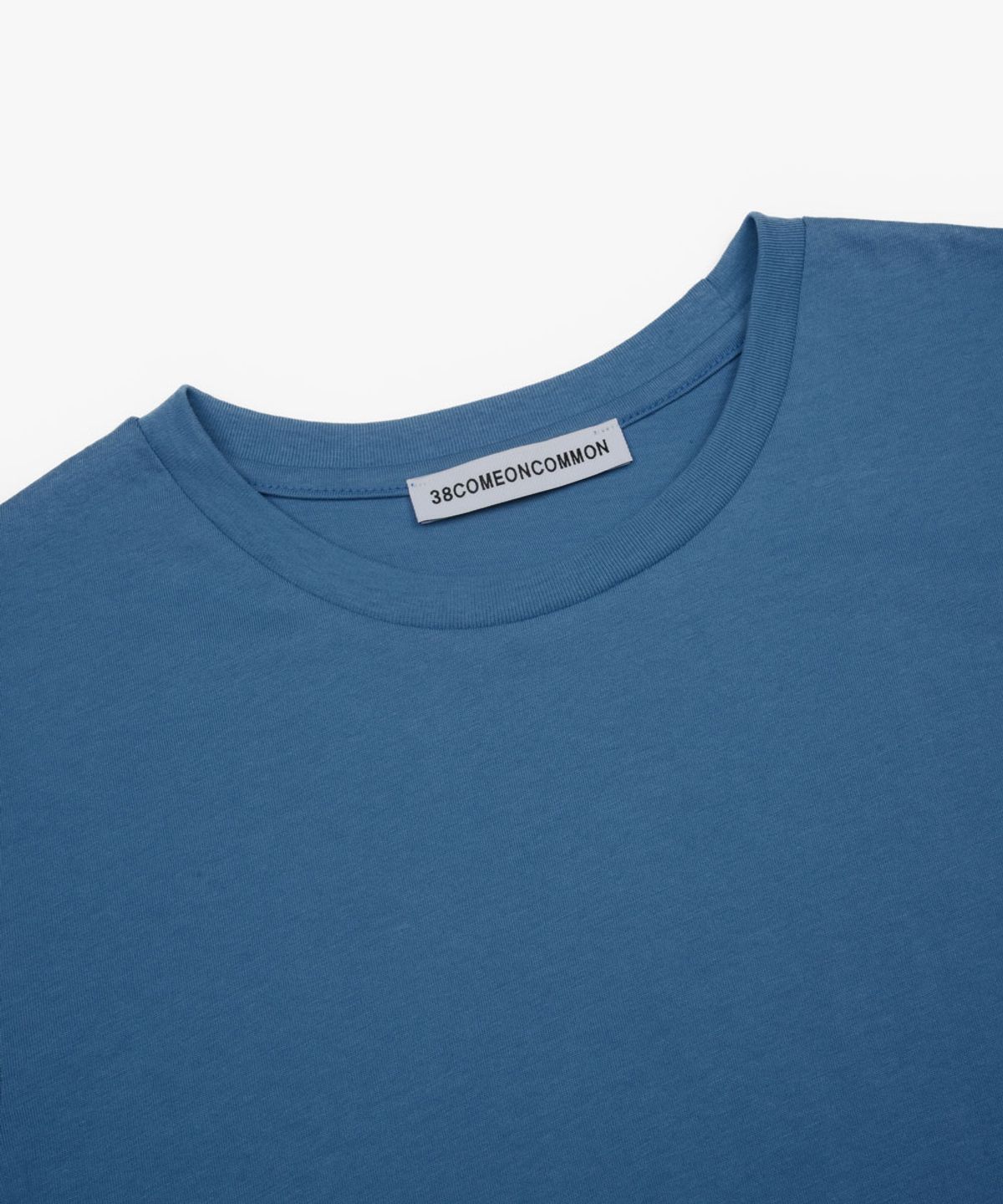 38컴온커먼(38COMEONCOMMON) Regular Cotton T-Shirt (Dusty Blue)