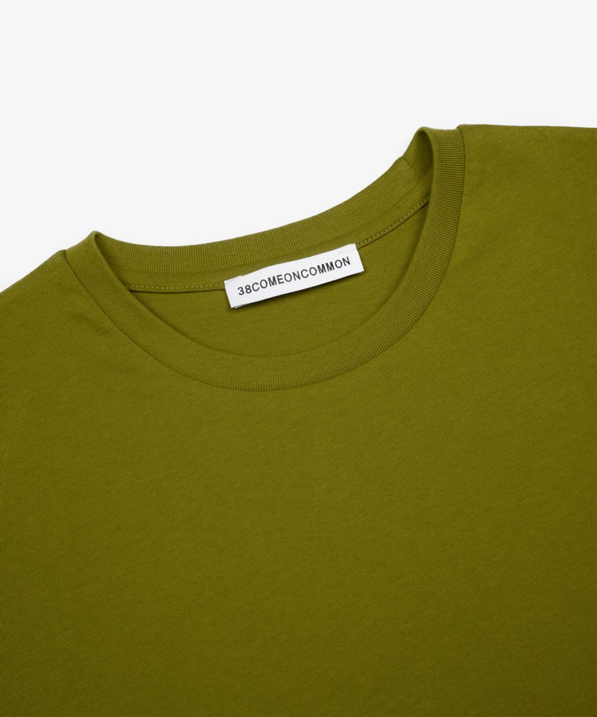 38컴온커먼(38COMEONCOMMON) Regular Cotton T-Shirt (Olive)