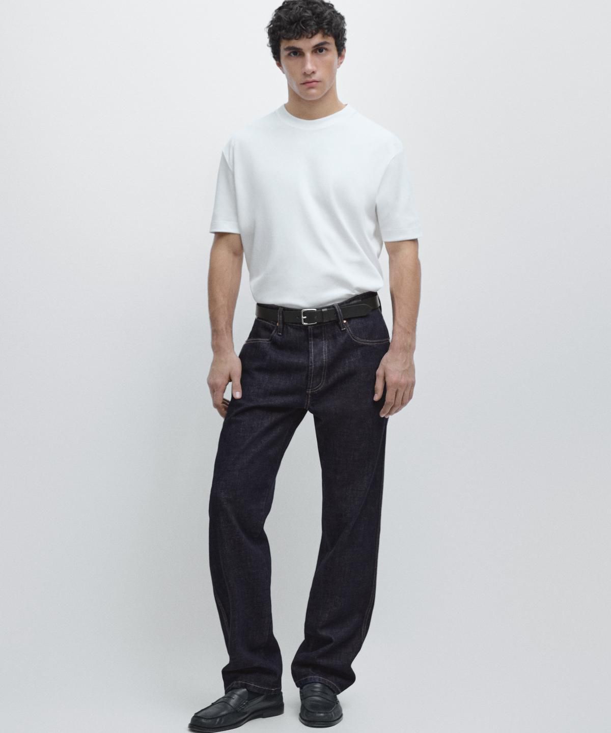 마시모두띠(MASSIMO DUTTI) 100% 코튼 반팔 티셔츠
