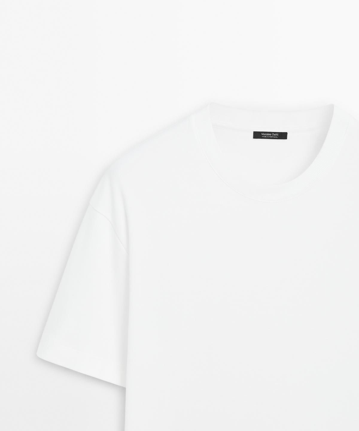 마시모두띠(MASSIMO DUTTI) 100% 코튼 반팔 티셔츠