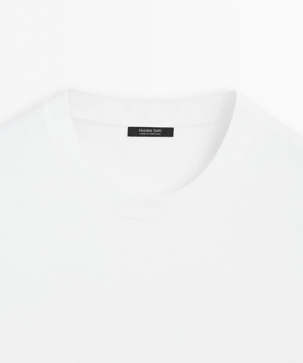 마시모두띠(MASSIMO DUTTI) 100% 코튼 반팔 티셔츠