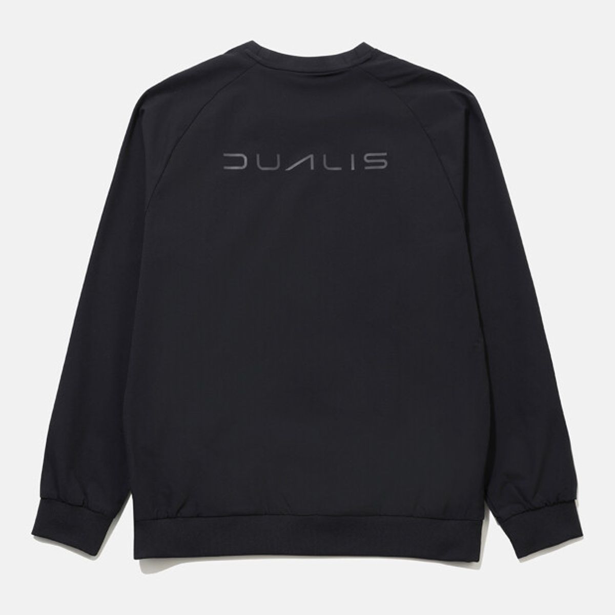 데상트(DESCENTE) 듀얼리스 우븐 맨투맨 블랙 SR111DWH21