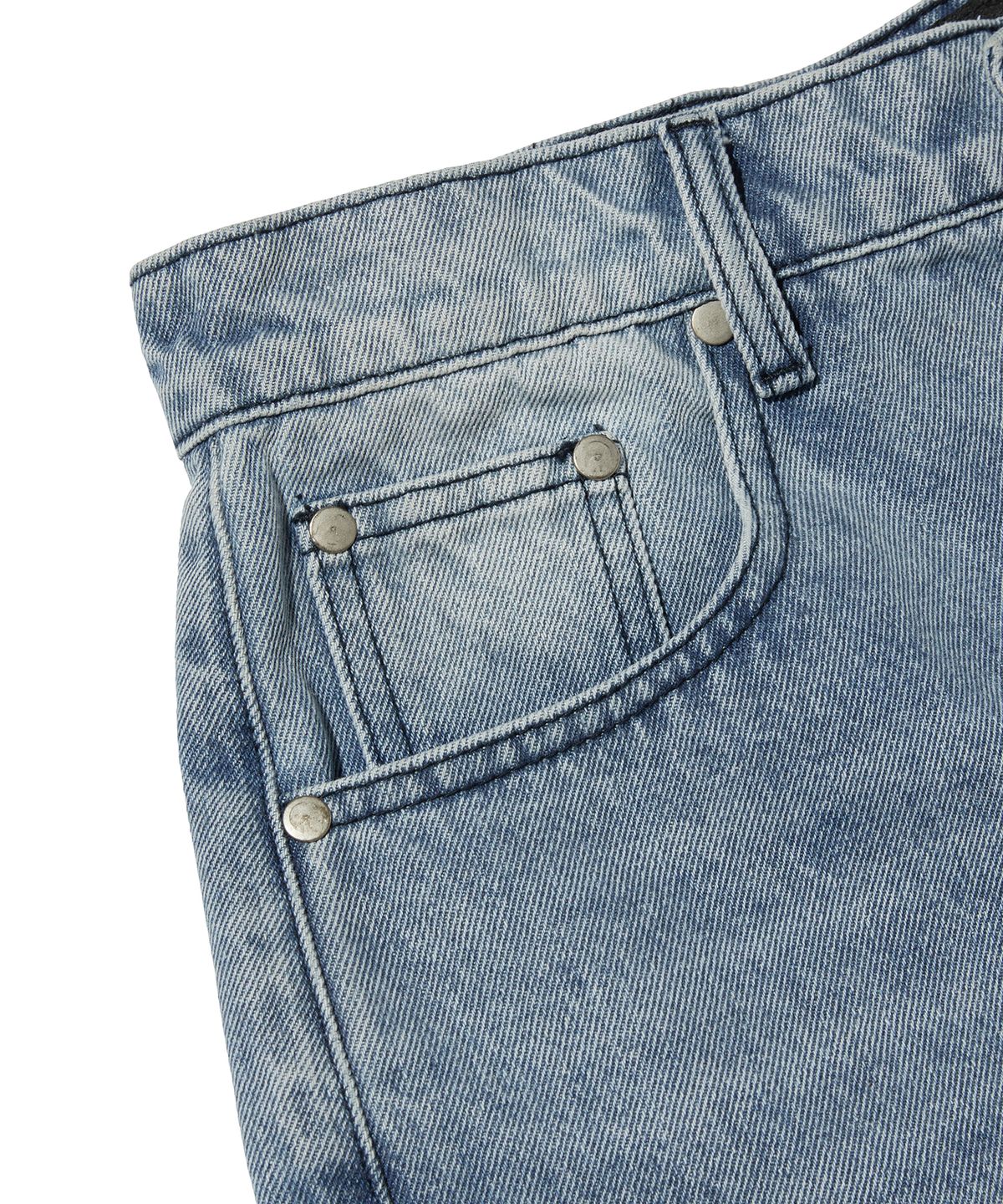 스웨이드(SUADE) CINCH BACK DENIM [LIGHT BLUE]