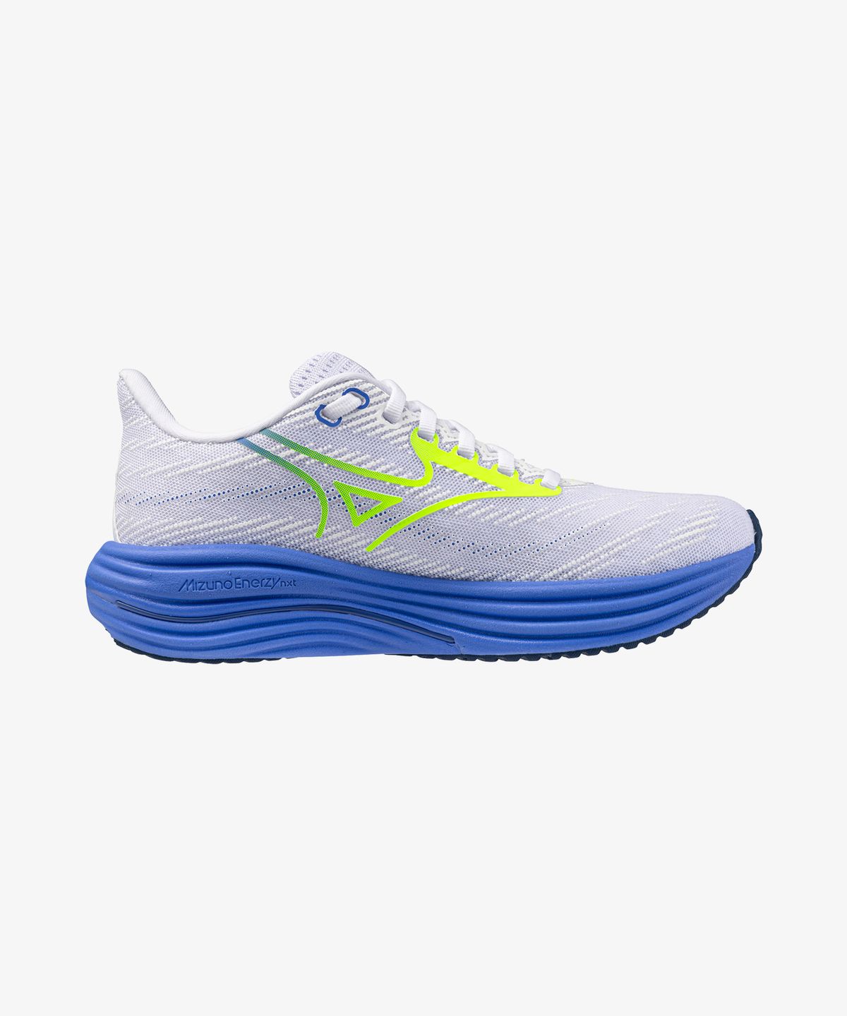 미즈노(MIZUNO) (여성) 웨이브 라이더 29 - 화이트:라이트닝 옐로우:울트라마린 / J1GD250371