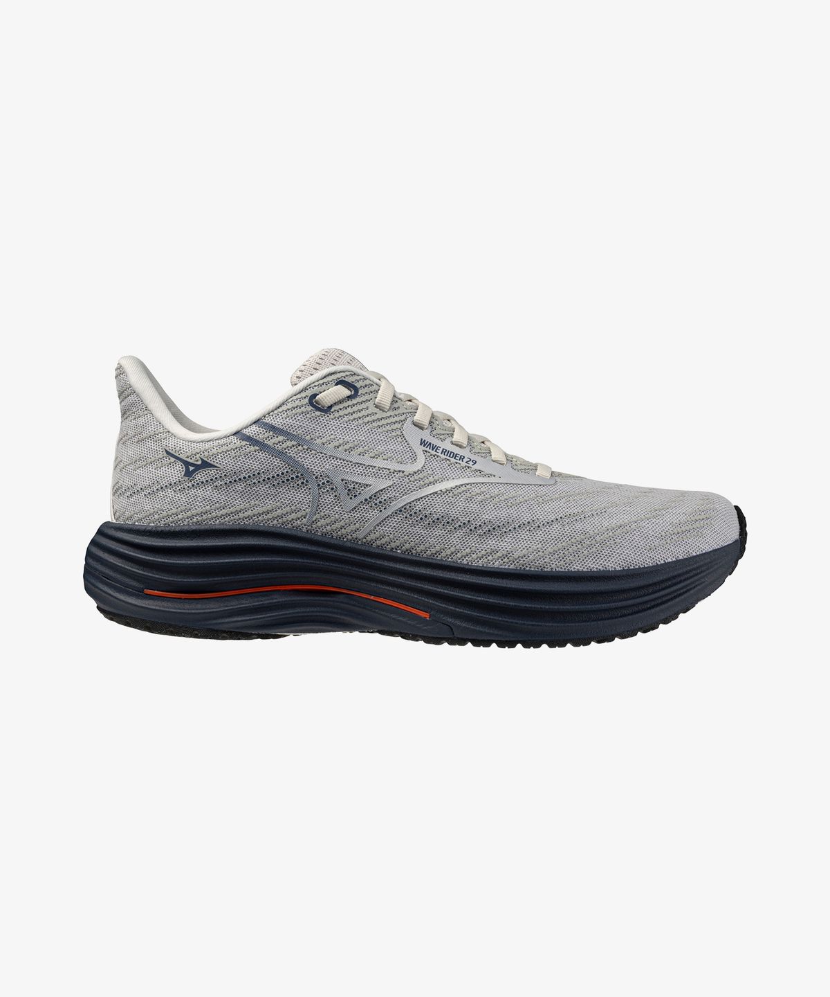 미즈노(MIZUNO) (공용) 웨이브 라이더 29 슈퍼와이드 - 하버 미스트:갤럭시 실버:드레스 블루 / J1GC256581
