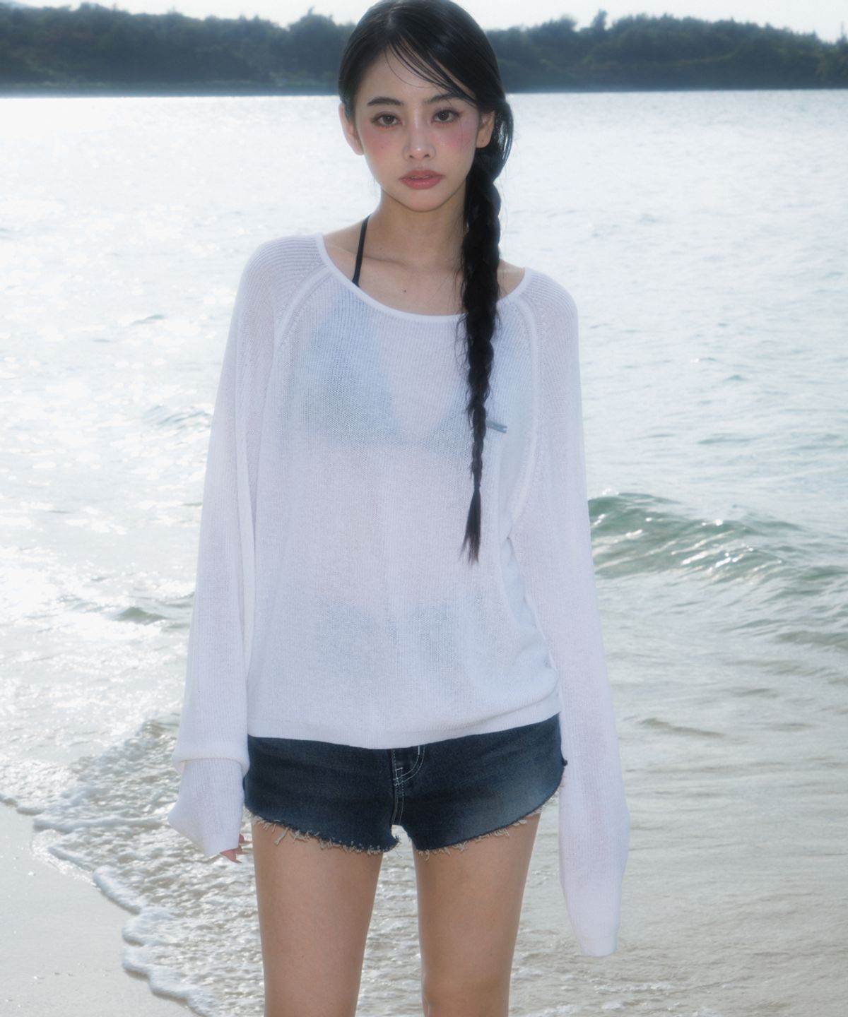 로제프란츠(ROSEFRANTZ) Boatneck Sheer Basic Knit [Ivory]