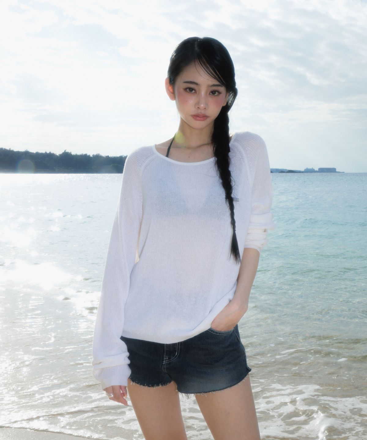 로제프란츠(ROSEFRANTZ) Boatneck Sheer Basic Knit [Ivory]