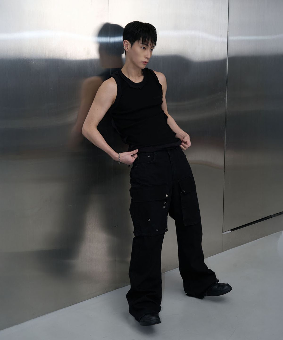 피치블랙(PITCHBLACK) SIDE POCKET PANTS (Z BLACK)