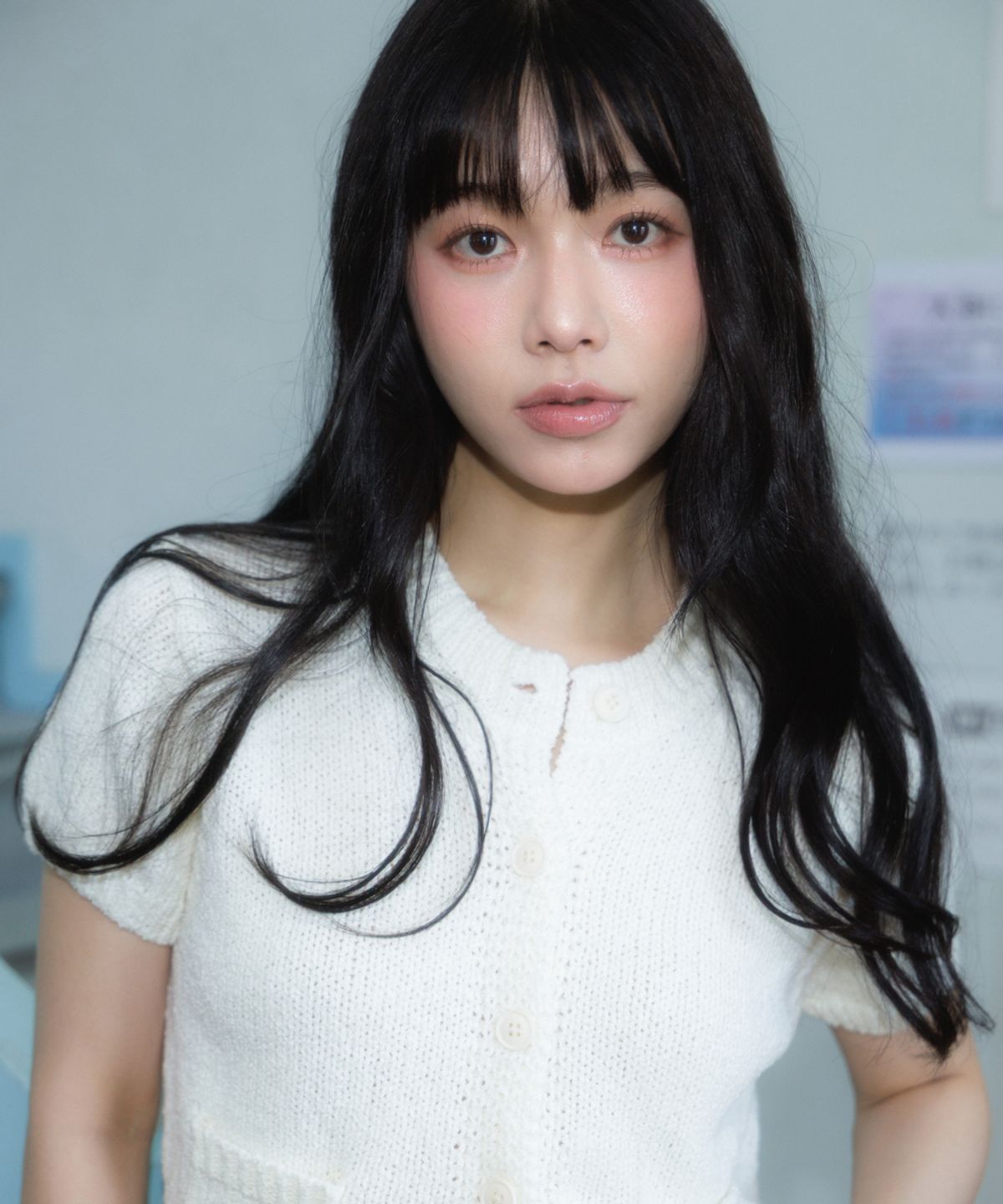 로제프란츠(ROSEFRANTZ) Pocket short sleeve knit cardigan [Ivory]