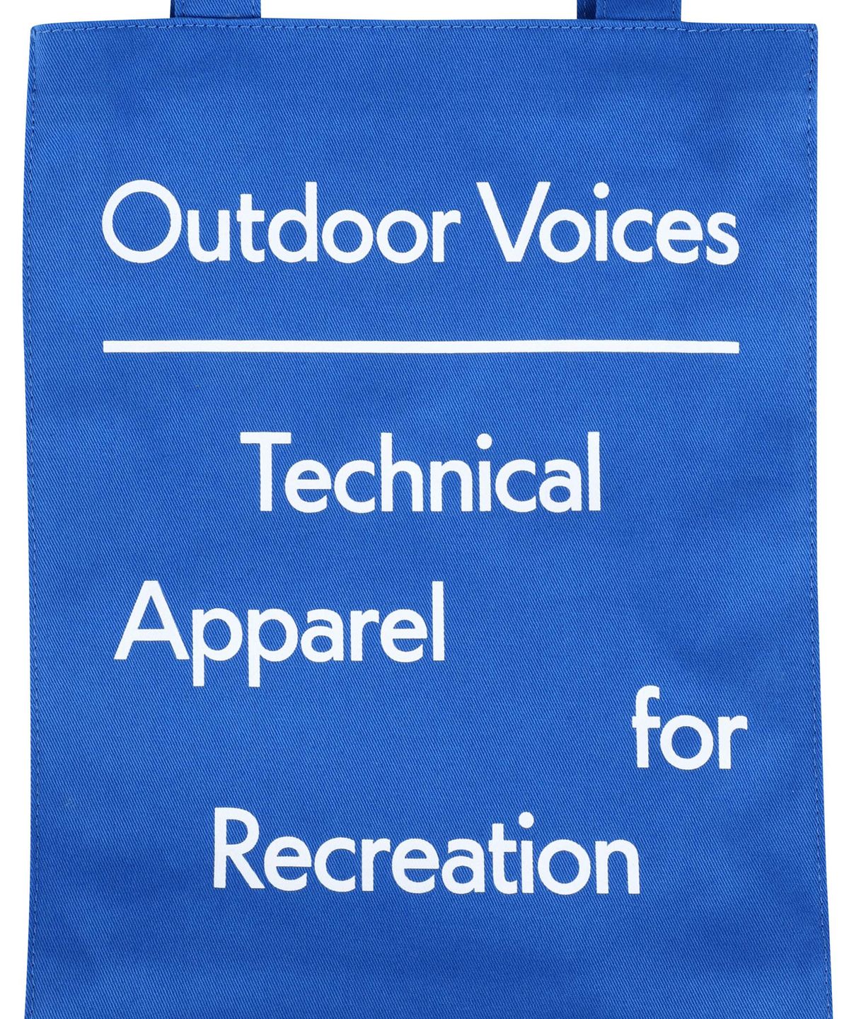 아웃도어 보이스(OUTDOOR VOICES) SIGNATURE TOTE BAG (BLUE)