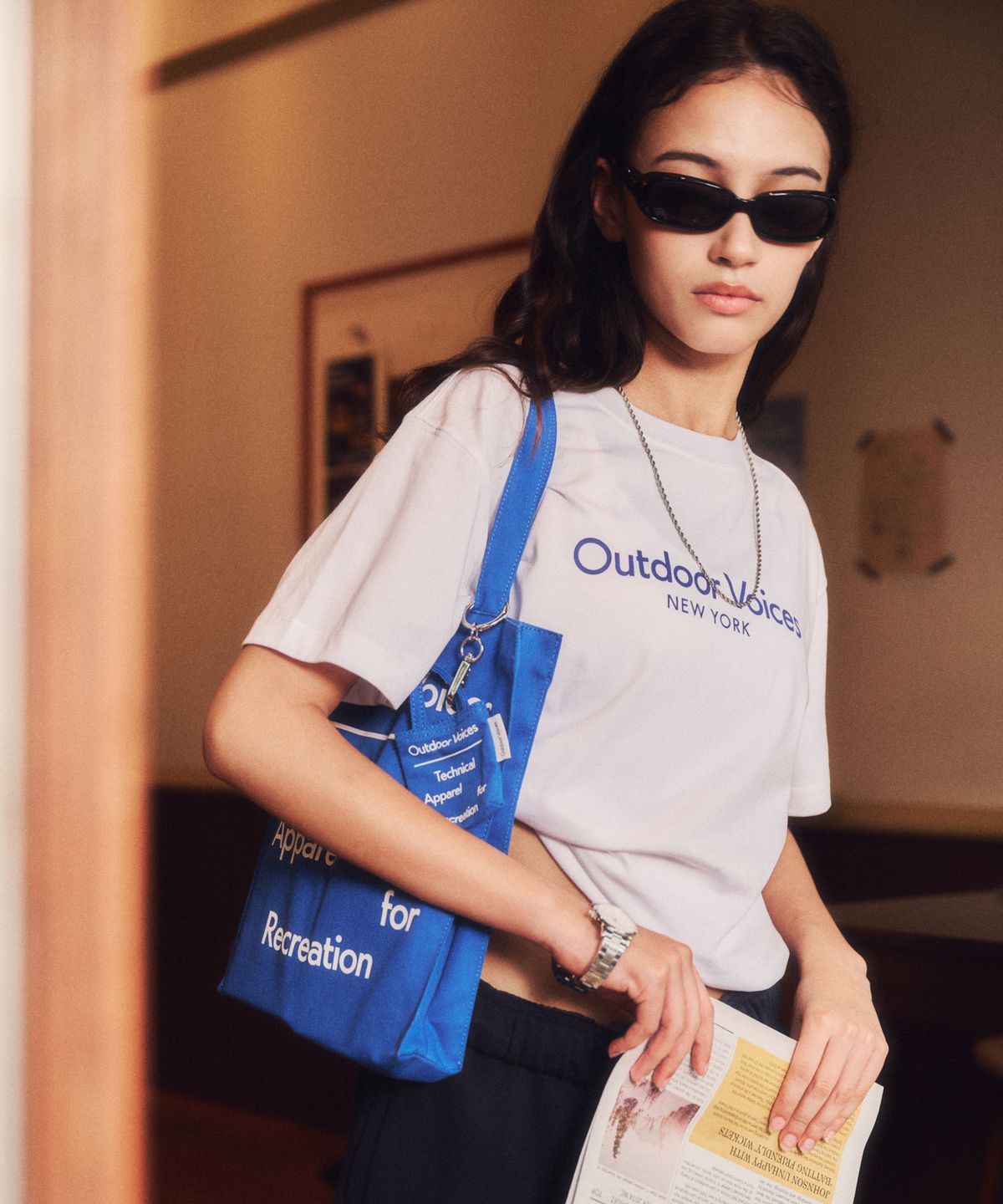 아웃도어 보이스(OUTDOOR VOICES) SIGNATURE TOTE BAG (BLUE)
