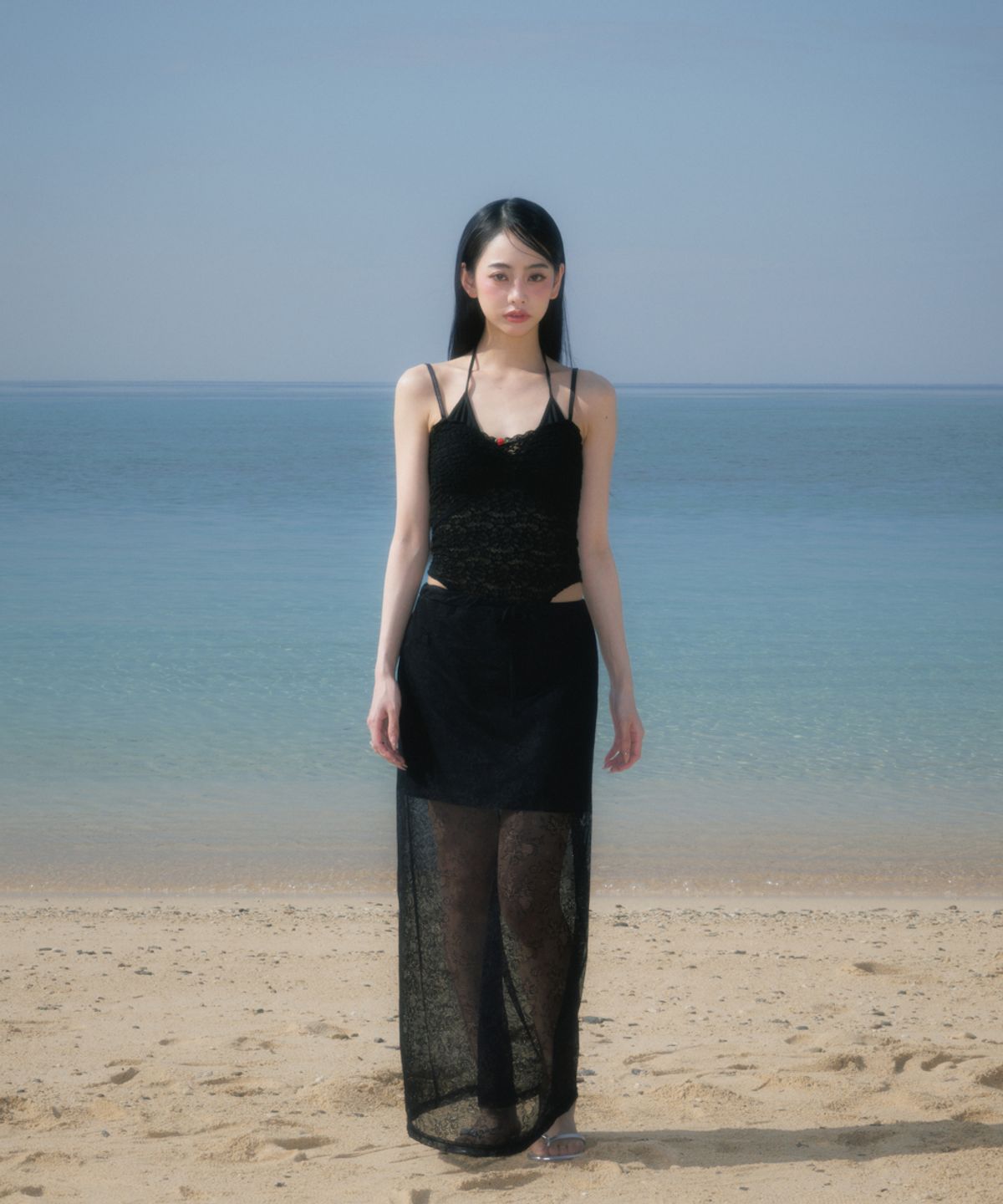 로제프란츠(ROSEFRANTZ) Lace Bodysuit Sleeveless [Black]