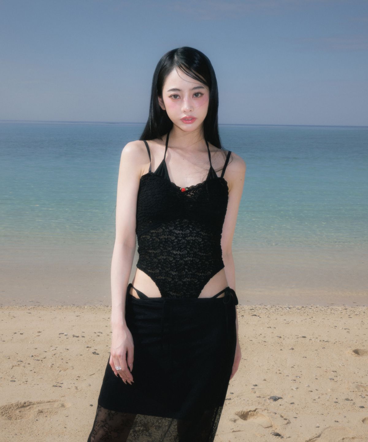 로제프란츠(ROSEFRANTZ) Lace Bodysuit Sleeveless [Black]