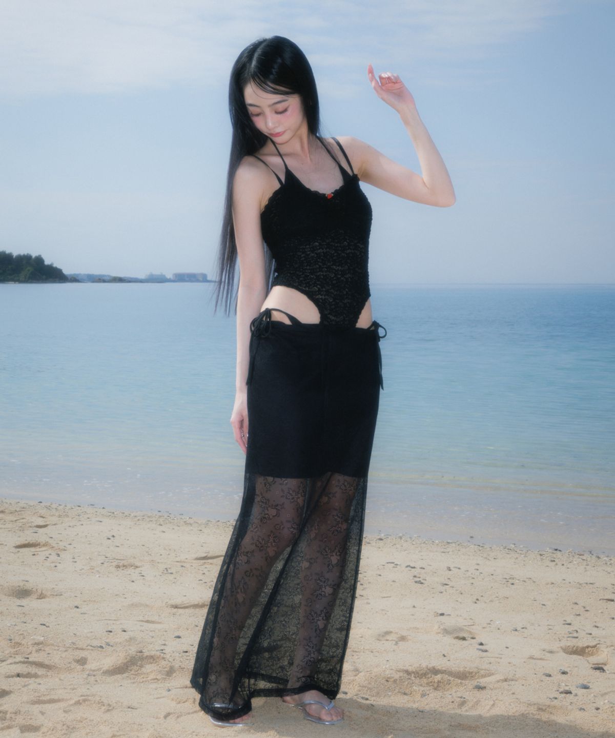 로제프란츠(ROSEFRANTZ) Lace Bodysuit Sleeveless [Black]