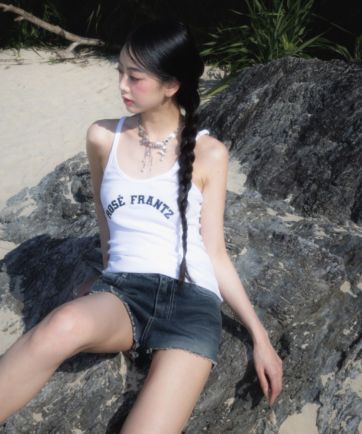 로제프란츠(ROSEFRANTZ) Round Patch Sleeveless [White]