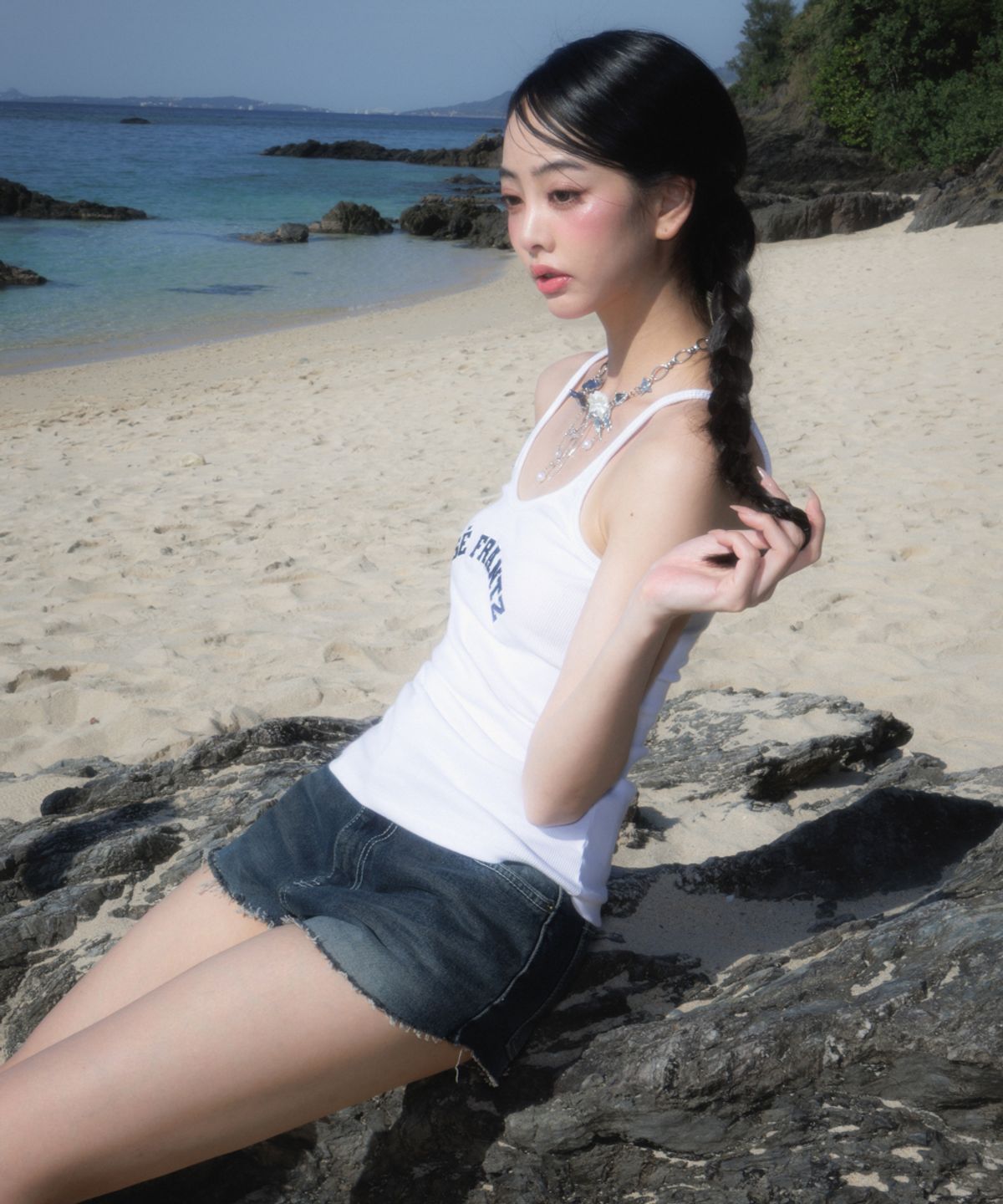 로제프란츠(ROSEFRANTZ) Round Patch Sleeveless [White]
