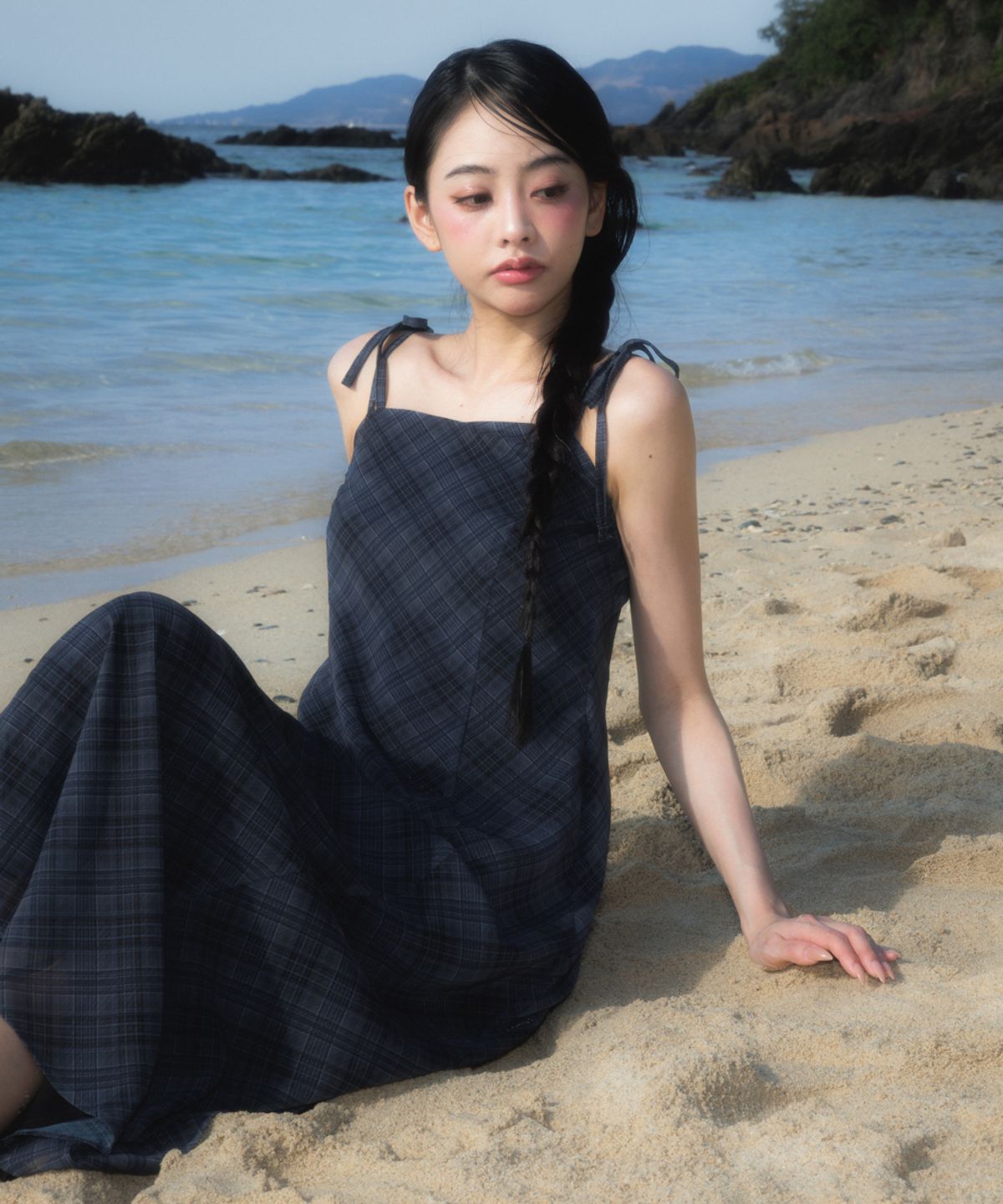 로제프란츠(ROSEFRANTZ) Sheer Grace Slim Long Dress [Black]
