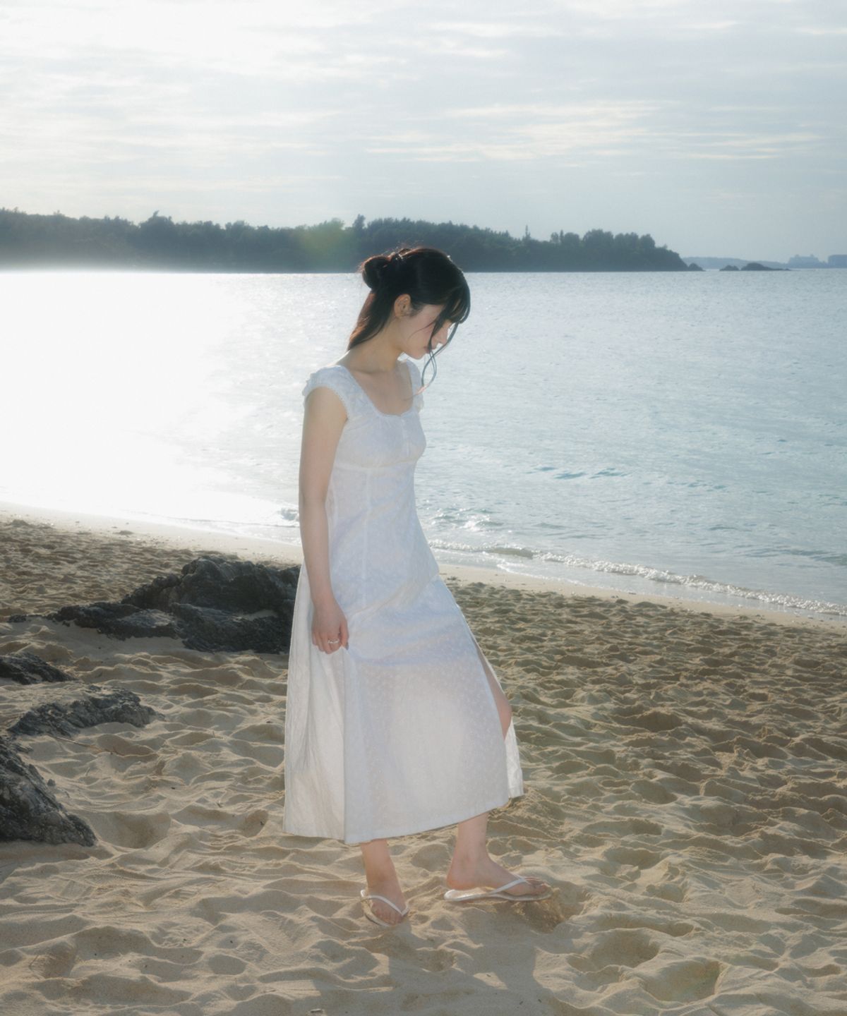 로제프란츠(ROSEFRANTZ) Floral Lace Slim Long Dress [Ivory]