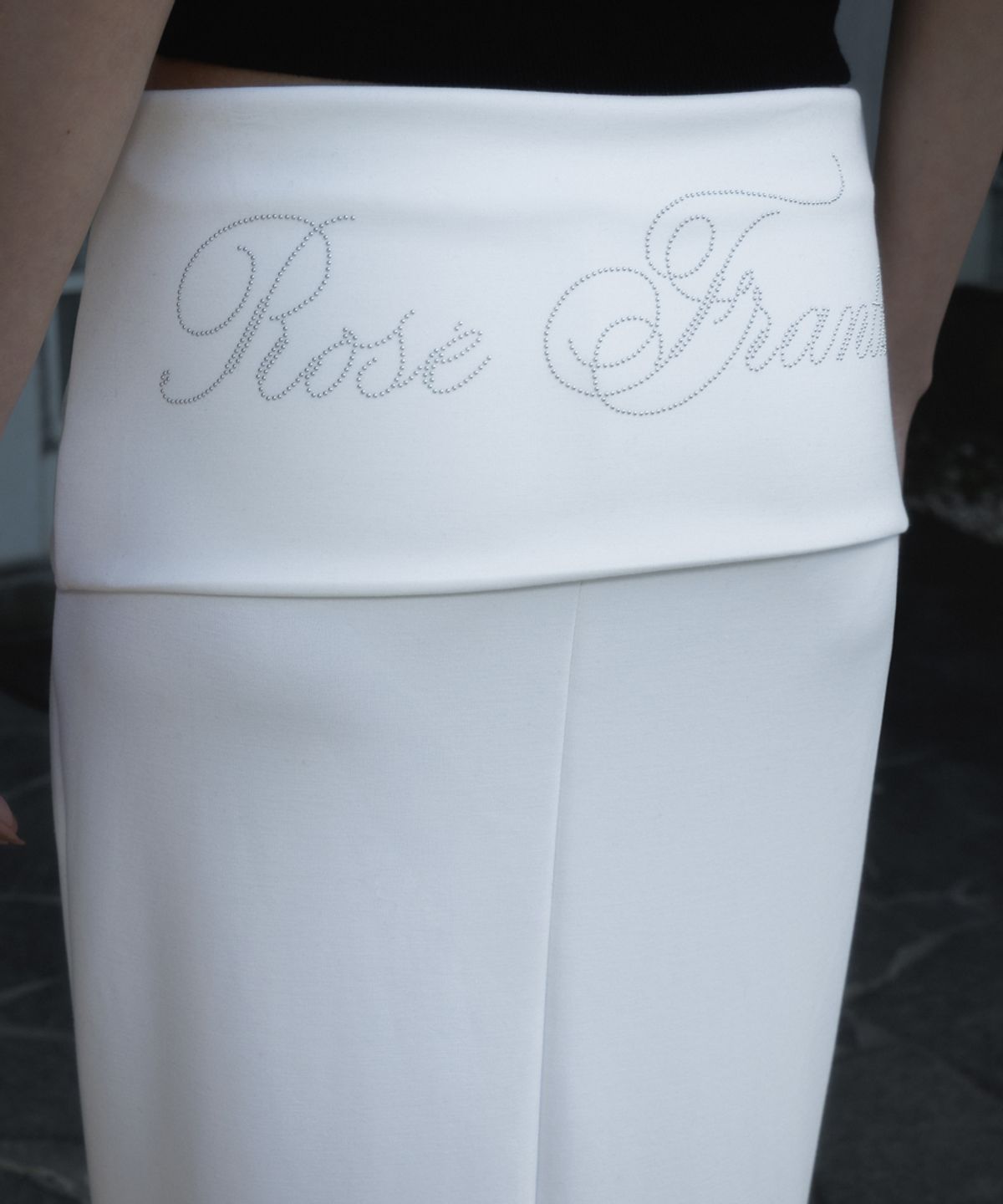 로제프란츠(ROSEFRANTZ) Folding Waist Maxi Long Skirt [Ivory]