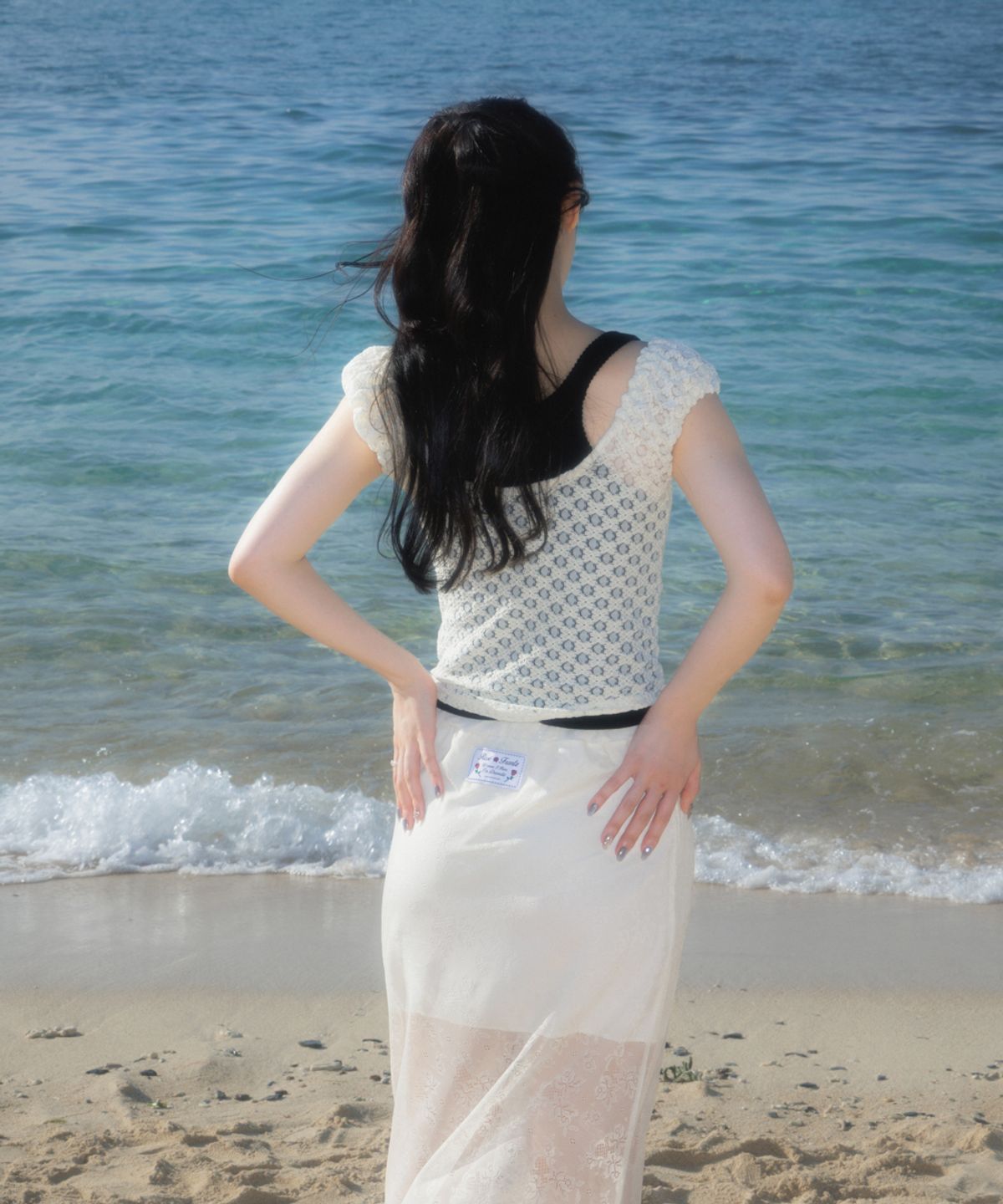 로제프란츠(ROSEFRANTZ) Lace Lowrise Long Skirt [Cream]