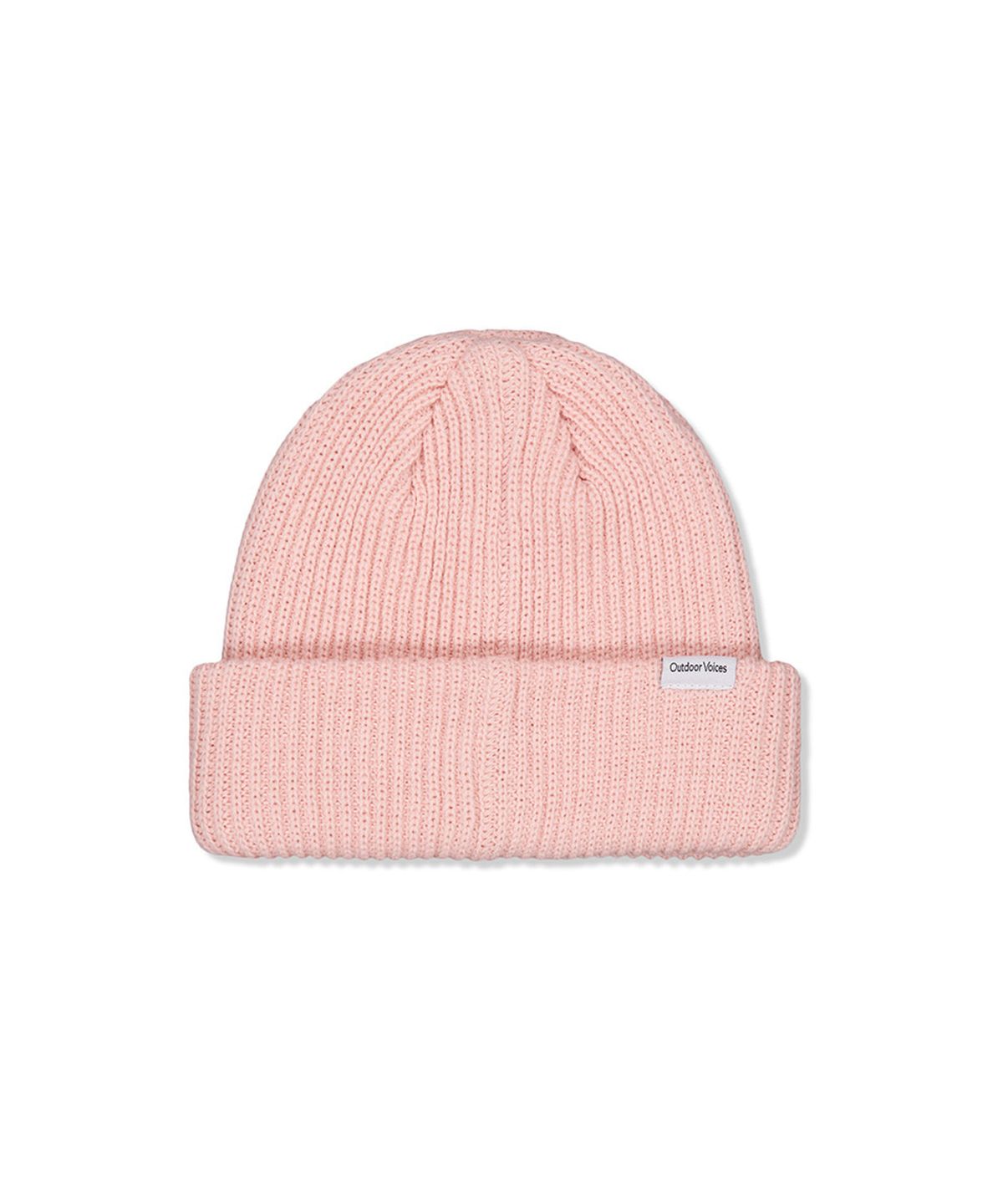 아웃도어 보이스(OUTDOOR VOICES) OV LOGO CUFF BEANIE (PINK)