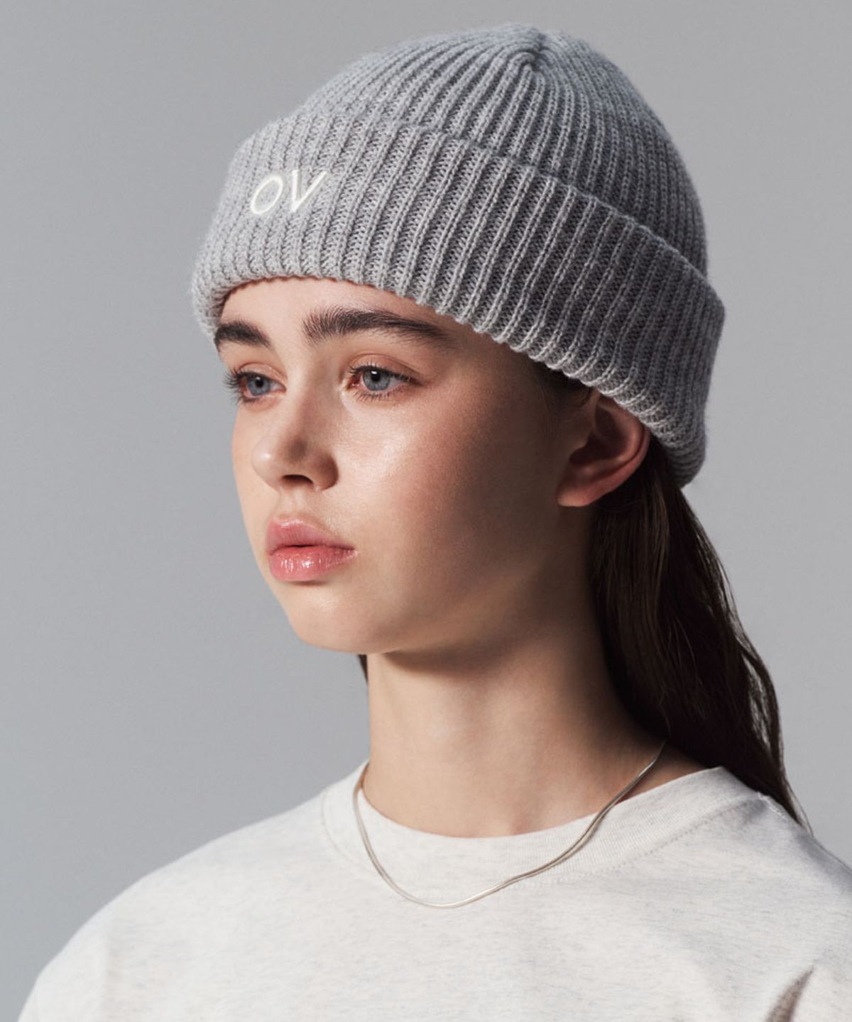 아웃도어 보이스(OUTDOOR VOICES) OV LOGO CUFF BEANIE (LIGHT GRAY)