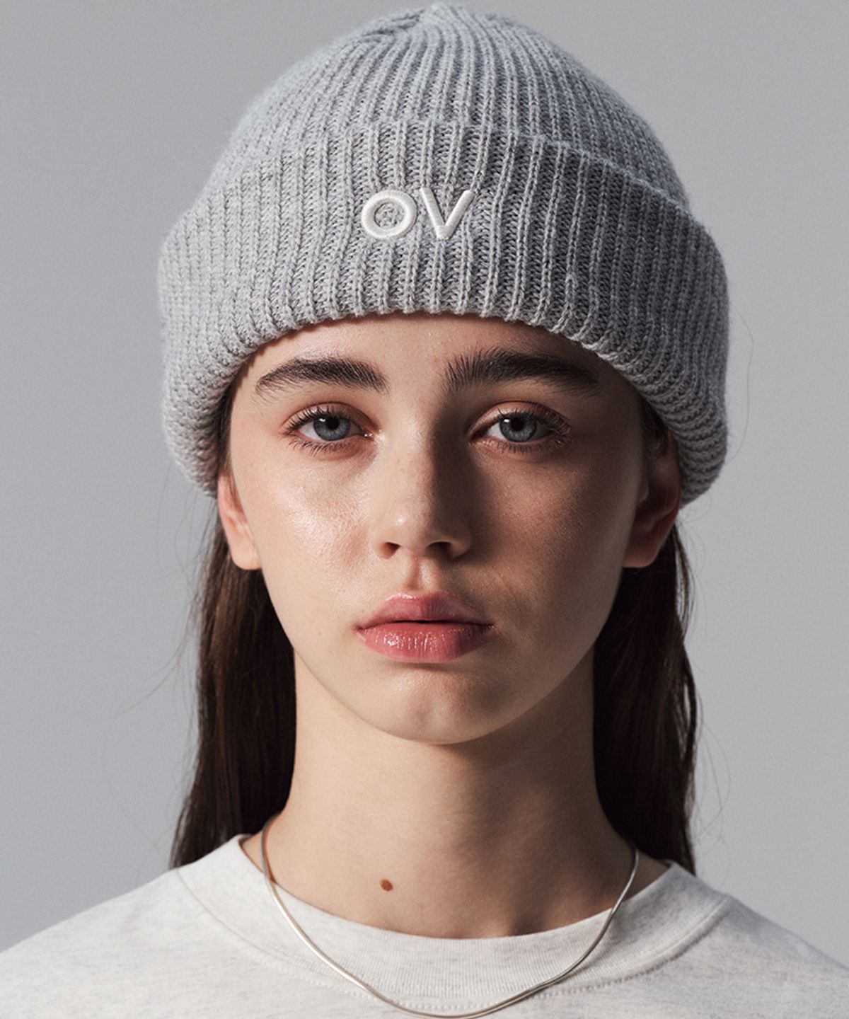 아웃도어 보이스(OUTDOOR VOICES) OV LOGO CUFF BEANIE (LIGHT GRAY)