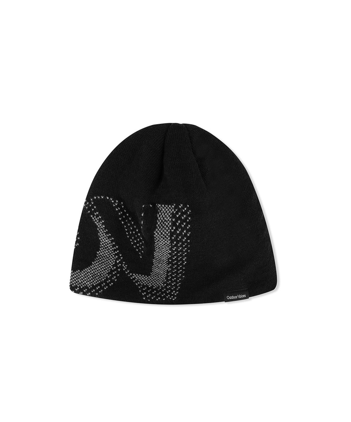 아웃도어 보이스(OUTDOOR VOICES) OV SHADOW JACQUARD BEANIE (BLACK)