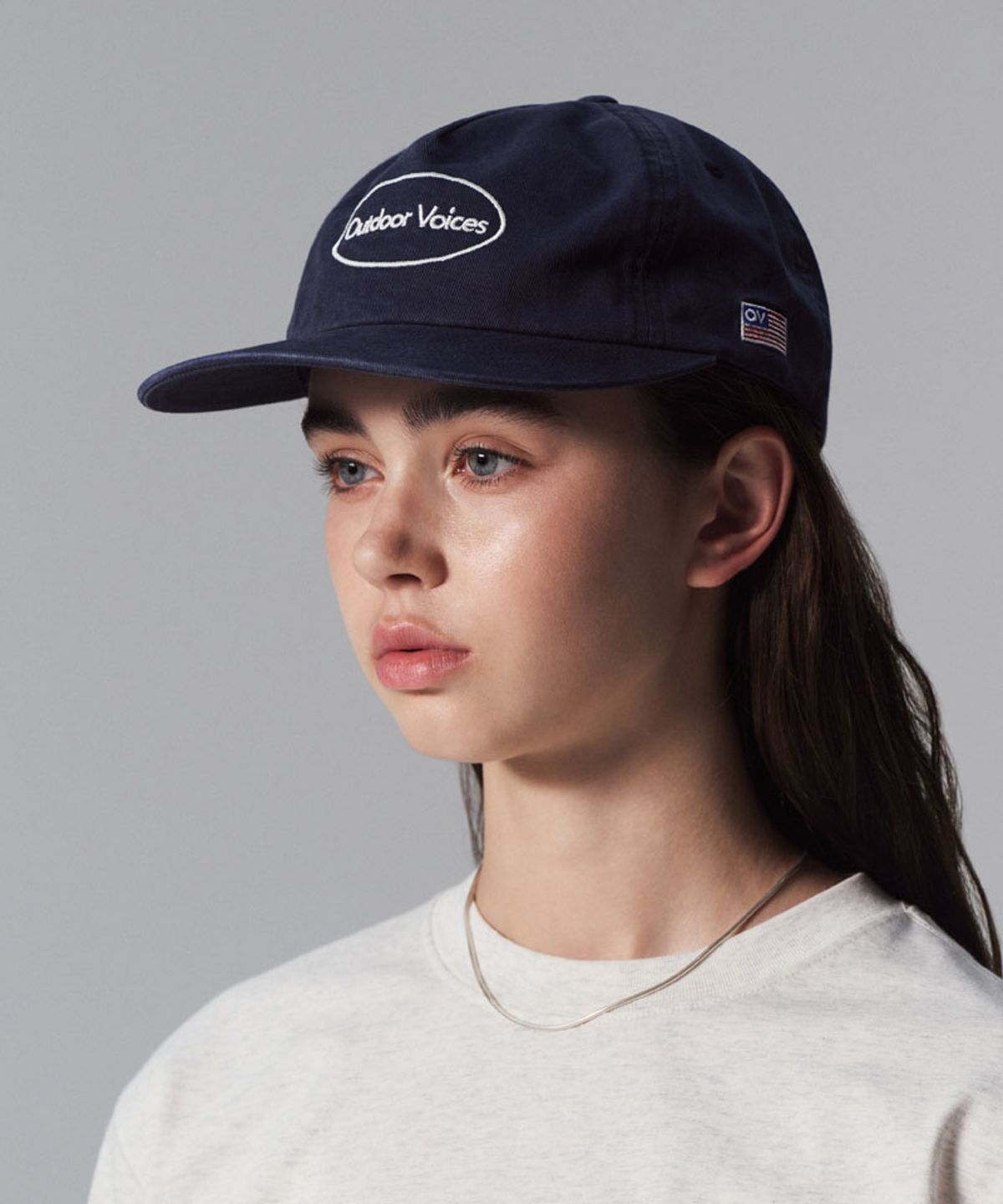 아웃도어 보이스(OUTDOOR VOICES) OVAL LOGO 5P CAP (NAVY)