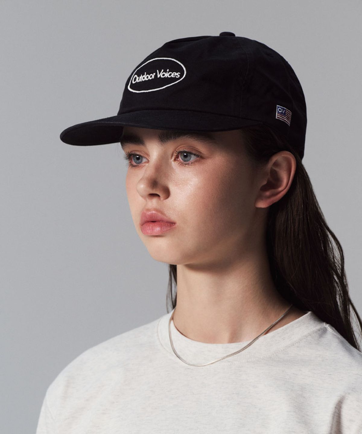 아웃도어 보이스(OUTDOOR VOICES) OVAL LOGO 5P CAP (BLACK)