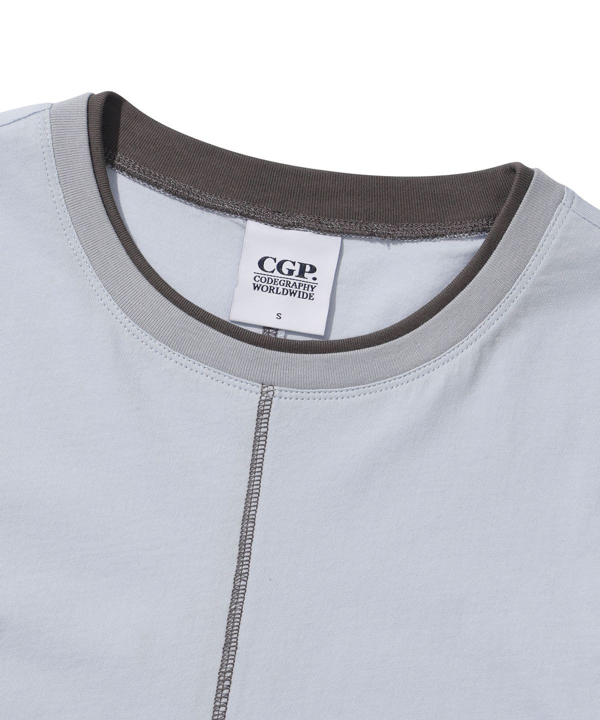 코드그라피(CGP) (우먼) 스티치 포인트 롱슬리브-스카이 블루