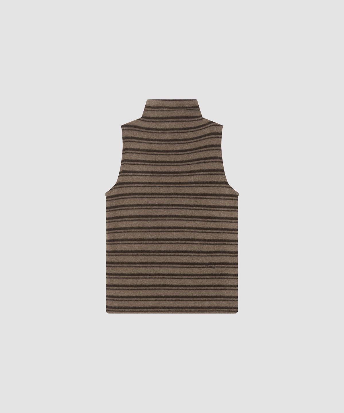 더 릴(THE LILLE) Winter Turtle Sleeveless T_Stripe brown