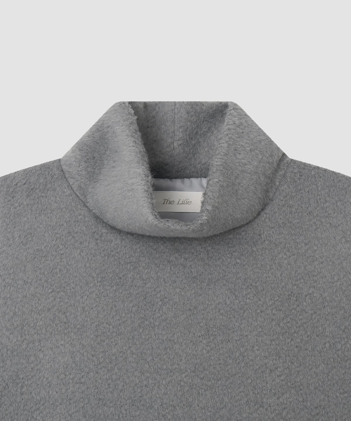 더 릴(THE LILLE) Boucle Wool Turtleneck Vest_Gray