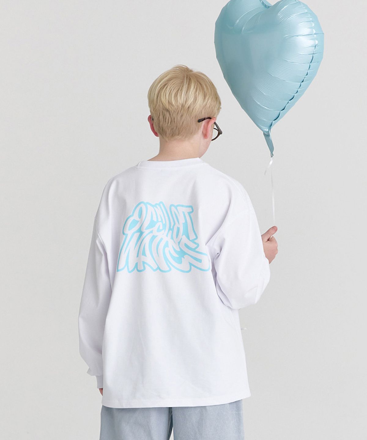 오실롯 주니어(OCELOT JUNIOR) F9 라운드웨이브 긴팔 (화이트블루)
