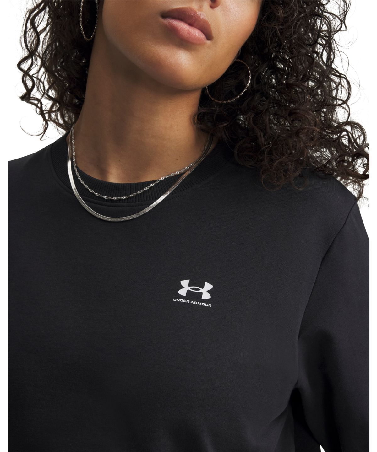 언더아머(UNDERARMOUR) 여성 스포츠 테리 크루 6011016-001