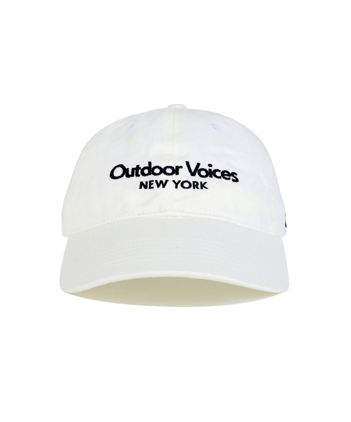 아웃도어 보이스(OUTDOOR VOICES) CLASSIC LOGO NY COTTON CAP (IVORY)
