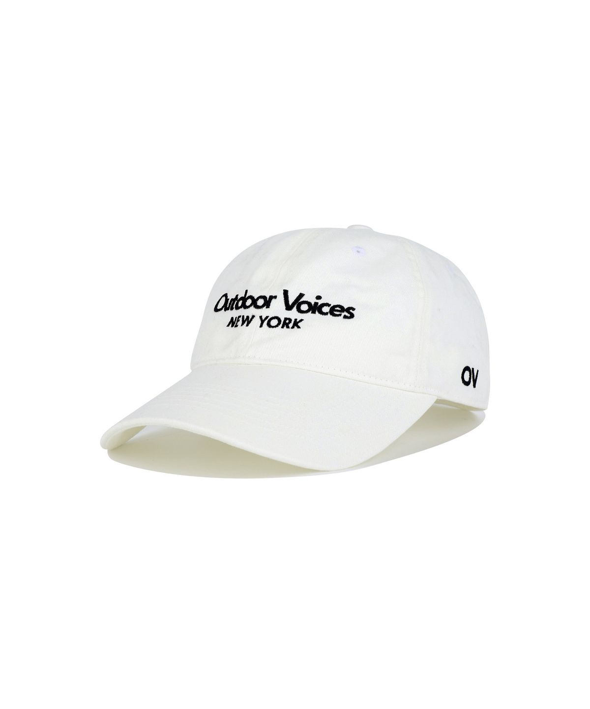 아웃도어 보이스(OUTDOOR VOICES) CLASSIC LOGO NY COTTON CAP (IVORY)